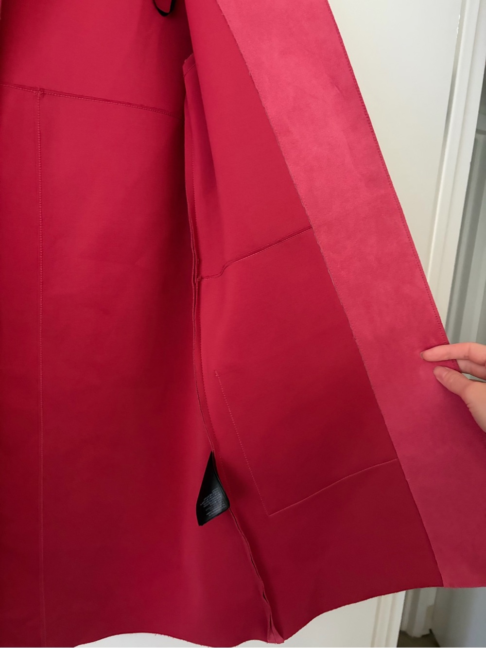 H&M Raspberry Open-Front Trench Coat - Picture 4 of 5